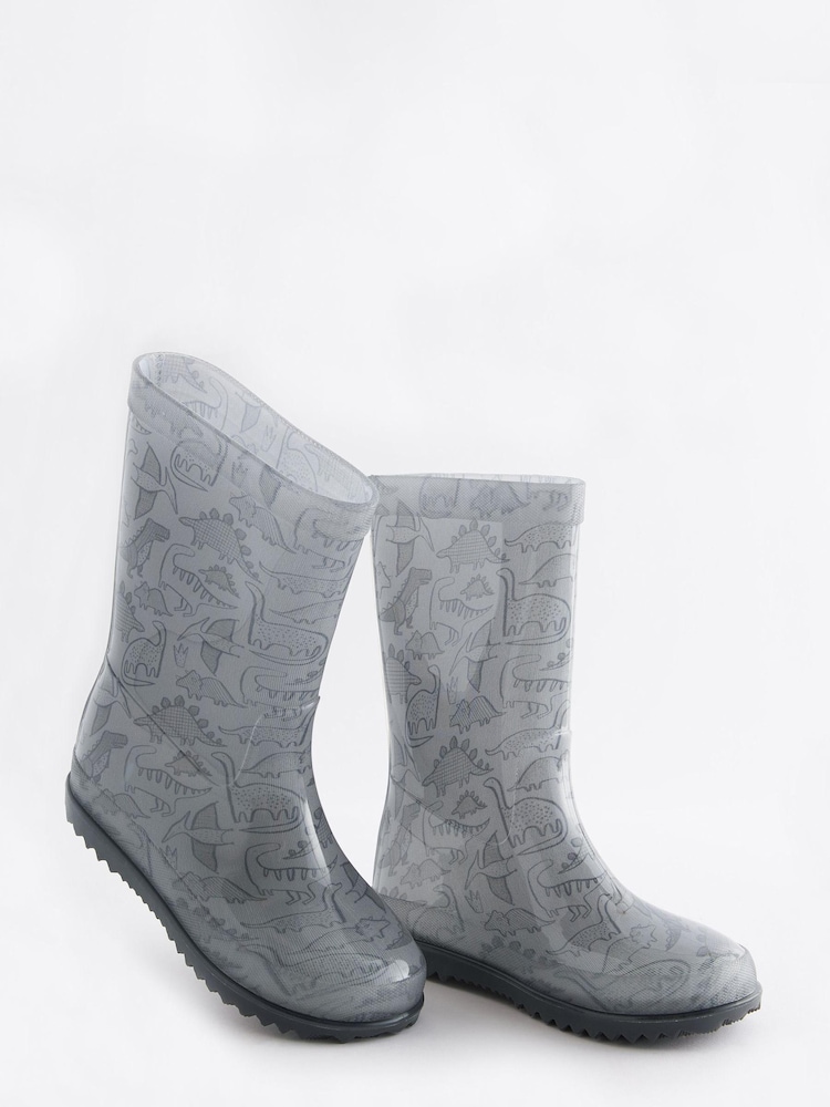 Grauer Dinosaurier - Gummistiefel - Bild 2 von 6