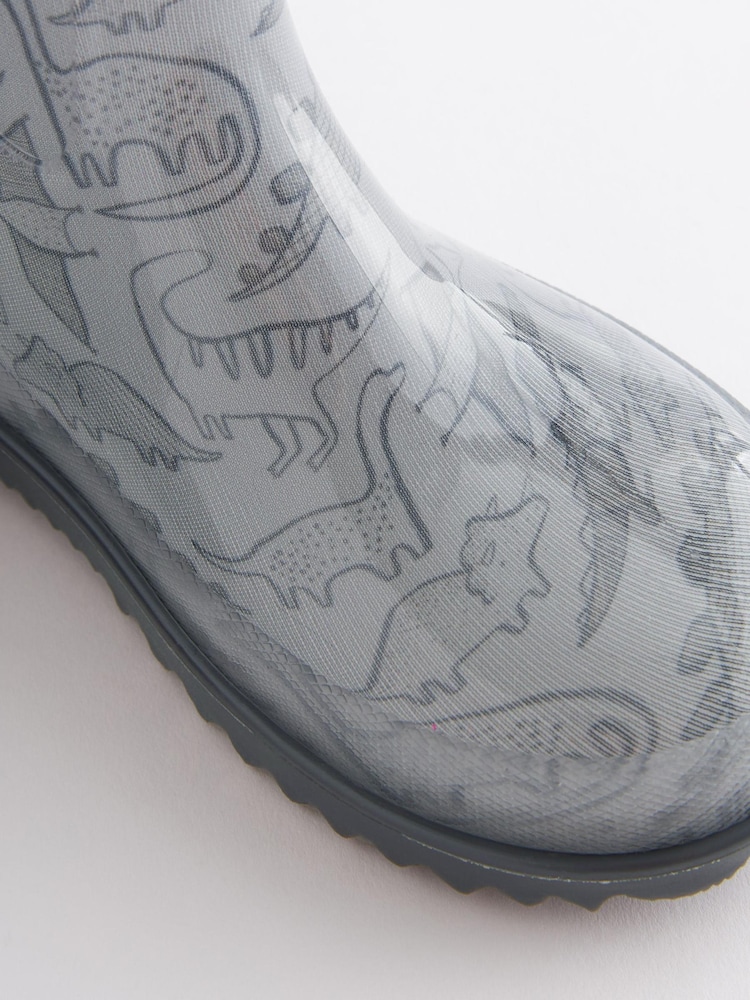 Grauer Dinosaurier - Gummistiefel - Bild 6 von 6 Grauer Dinosaurier - Gummistiefel - Bild 6 von 6