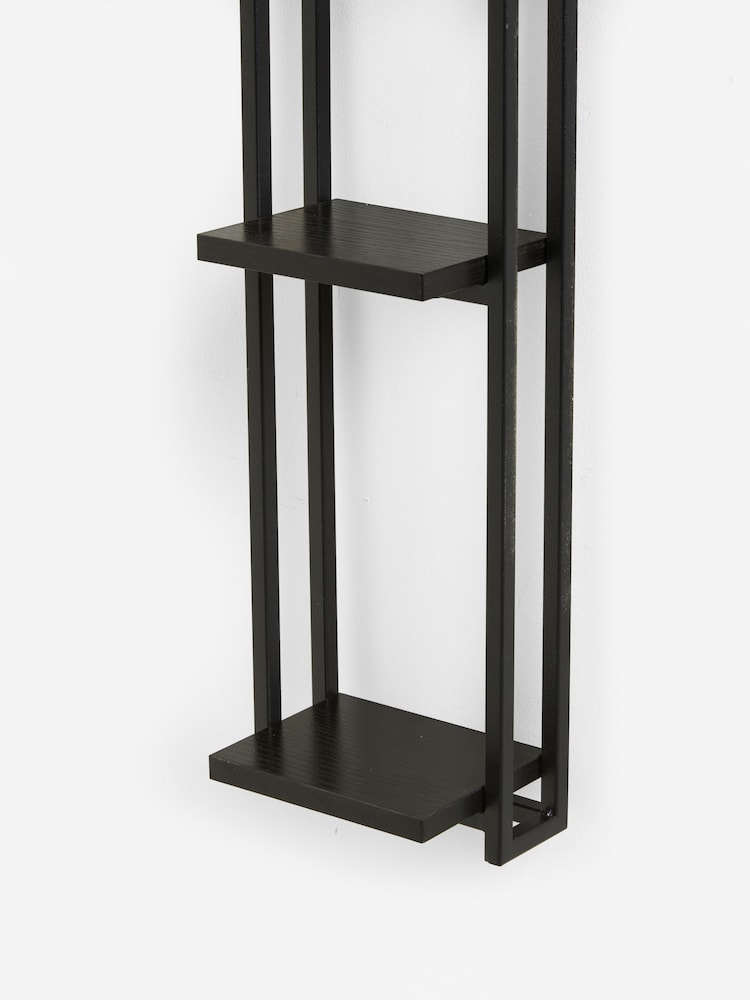 Black Bronx Slimline Wall Shelf - Image 3 of 4