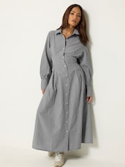PixieGirl Petite Black Fitted Waist Maxi Dress - Image 2 of 6
