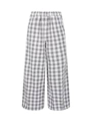 PixieGirl Petite Grey Gingham Wide Leg Trousers - Image 5 of 5