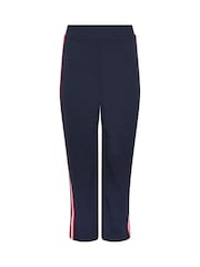M&Co Blue Petite Stripe Wide Leg Trousers - Image 5 of 5