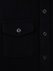 Reiss Navy Tampa Senior Twin Pocket Overshirt - Image 5 of 5