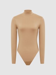 Reiss Camel Bertie Turtle Neck Jersey Body - Image 2 of 7