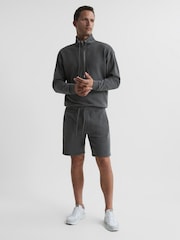 Reiss Olive Henry Garment Dye Jersey Shorts - Image 3 of 5