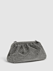 Reiss Black Clementine Hotfix Studded Shoulder Bag - Image 5 of 7