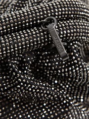 Reiss Black Clementine Hotfix Studded Shoulder Bag - Image 6 of 7