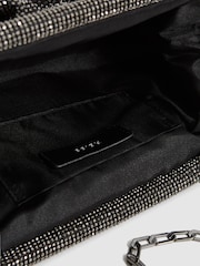 Reiss Black Clementine Hotfix Studded Shoulder Bag - Image 7 of 7