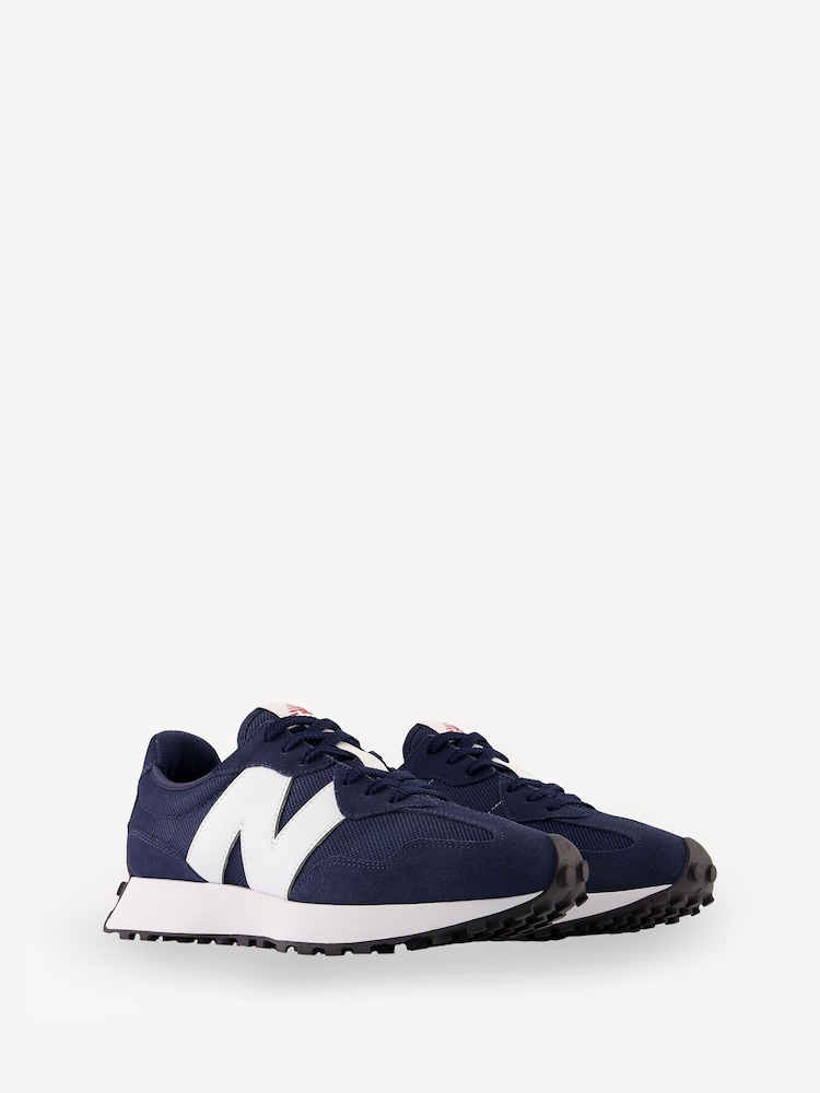 New Balance Navy/White Mens 327 Trainers - Image 7 of 12