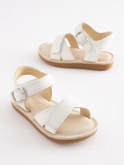 Weiß - Ledersandalen - Bild 1 von 5