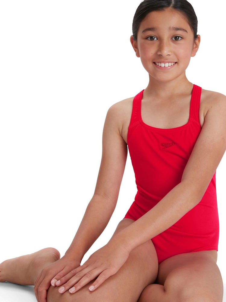 Speedo Red Endurance+ Medalist Swimsuit - Image 4 of 9