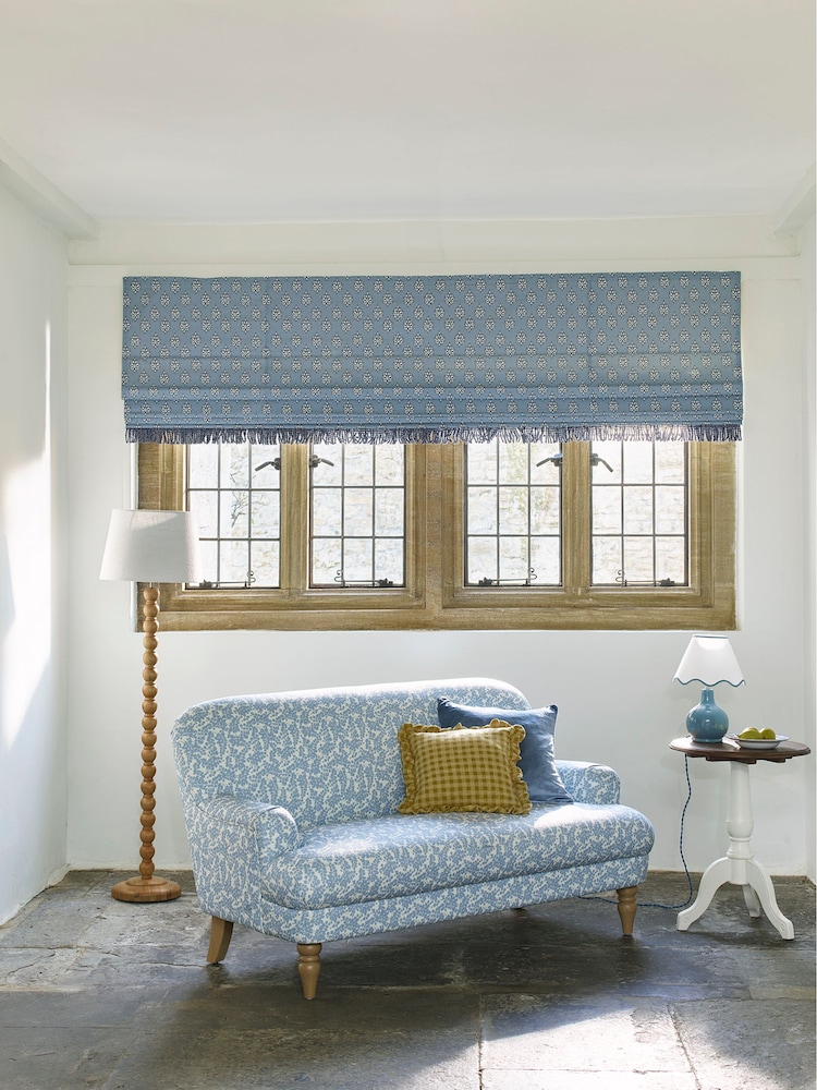 Laura Ashley Cariad Spray Newport Blue Clipsham Small 2 Seater Sofa - Image 2 of 8