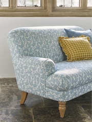 Laura Ashley Cariad Spray Newport Blue Clipsham Small 2 Seater Sofa - Image 3 of 8