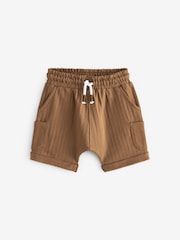 Hellbraun - Leichte, texturierte Jersey-Shorts aus 100 % Baumwolle (3M.–7J.) - Bild 5 von 7