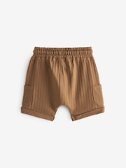 Hellbraun - Leichte, texturierte Jersey-Shorts aus 100 % Baumwolle (3M.–7J.) - Bild 6 von 7