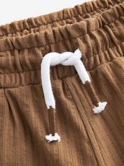Hellbraun - Leichte, texturierte Jersey-Shorts aus 100 % Baumwolle (3M.–7J.) - Bild 7 von 7