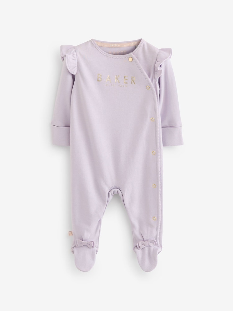 Baker by Ted Baker 100% Cotton Sleepsuits  3 Pack - Image 2 of 8