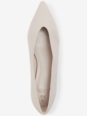 Bone Cream Forever Comfort® High Cut Kitten Heel Court Shoes - Image 3 of 5