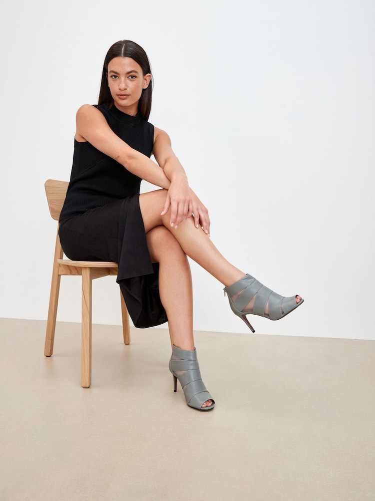 Grey Forever Comfort® Mesh Panel Shoe Boots - Image 2 of 5 Grey Forever Comfort® Mesh Panel Shoe Boots - Image 2 of 5
