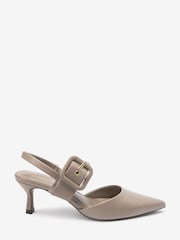 siva - Usnjeni čevlji z zaponko Forever Comfort® - Slika 3 iz 7