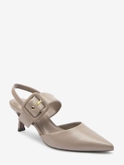 siva - Usnjeni čevlji z zaponko Forever Comfort® - Slika 4 iz 7