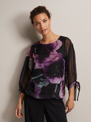 Phase Eight Natural Lucinda Floral Top - Image 1 of 6