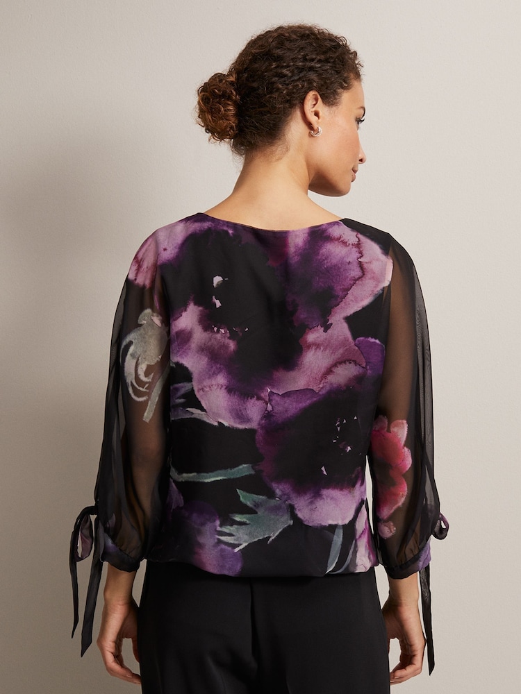 Phase Eight Natural Lucinda Floral Top - Image 2 of 6