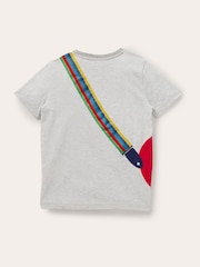 Boden Grey 100% Cotton Front And Back Guitar T-Shirt - Image 5 of 6
