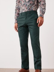 Selected Homme Teal Blue State Flex Slim Suit Trousers - Image 1 of 5