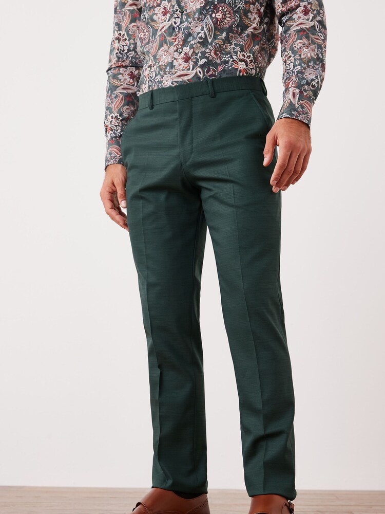 Selected Homme Teal Blue State Flex Slim Suit Trousers - Image 1 of 5