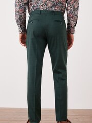 Selected Homme Teal Blue State Flex Slim Suit Trousers - Image 2 of 5