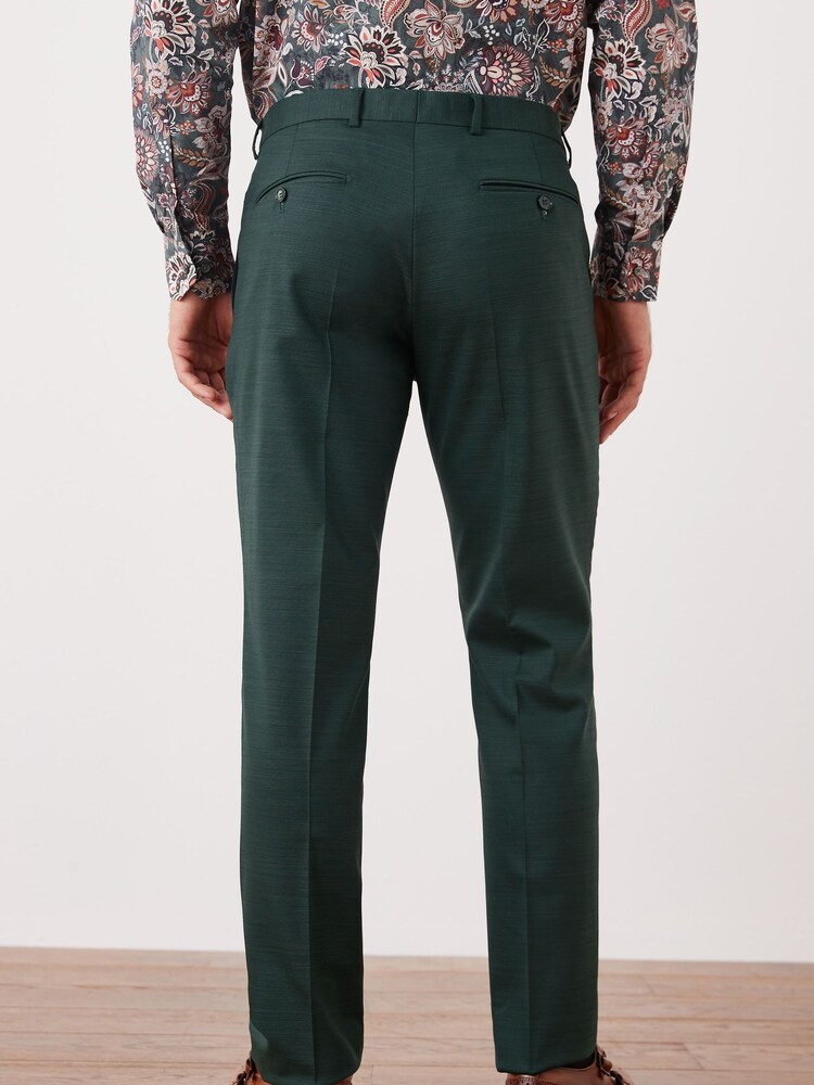Selected Homme Teal Blue State Flex Slim Suit Trousers - Image 2 of 5