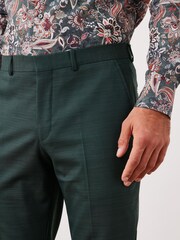 Selected Homme Teal Blue State Flex Slim Suit Trousers - Image 4 of 5