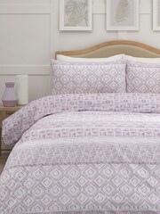 Dreams & Drapes Purple Aden Duvet Cover and Pillowcase Set - Image 1 of 4