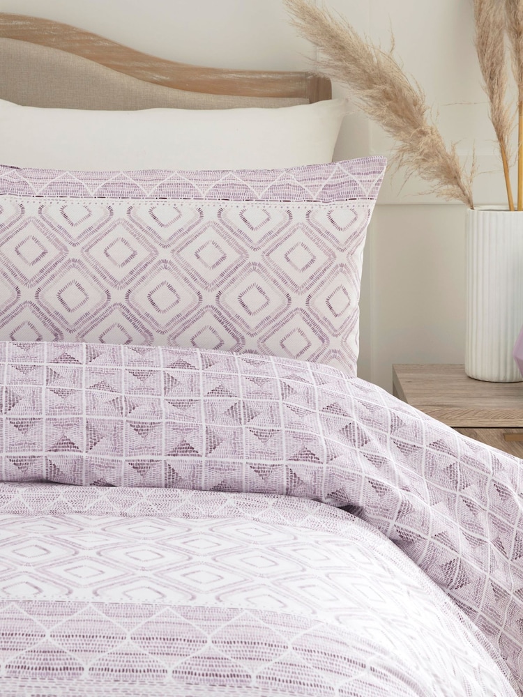 Dreams & Drapes Purple Aden Duvet Cover and Pillowcase Set - Image 2 of 4