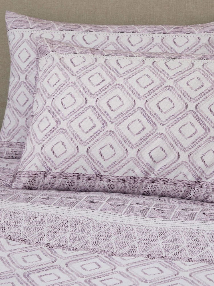 Dreams & Drapes Purple Aden Duvet Cover and Pillowcase Set - Image 4 of 4