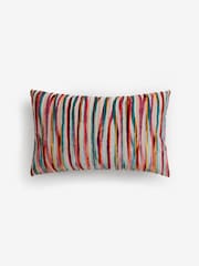Coussin Rayé en velours coupé - Image 3 of 5