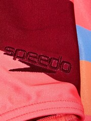 Speedo Multi Printed Asymmetric 1 Piece Swimsuit - Image 9 of 10