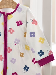 Jewel Floral 2.5 Tog Baby 100% Cotton Removable Sleeves Sleep Bag - Image 5 of 9