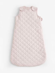 Pink Quilted Baby 2.5 Tog 100% Cotton Sleep Bag - Image 1 of 6