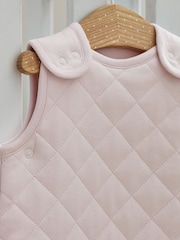Pink Quilted Baby 2.5 Tog 100% Cotton Sleep Bag - Image 3 of 6