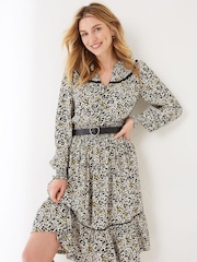 FatFace Evedon Black Floral Dress - Image 2 of 5