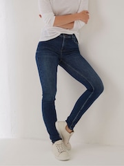 FatFace Blue Harlow High Waist Skinny Jeans - Image 1 of 4