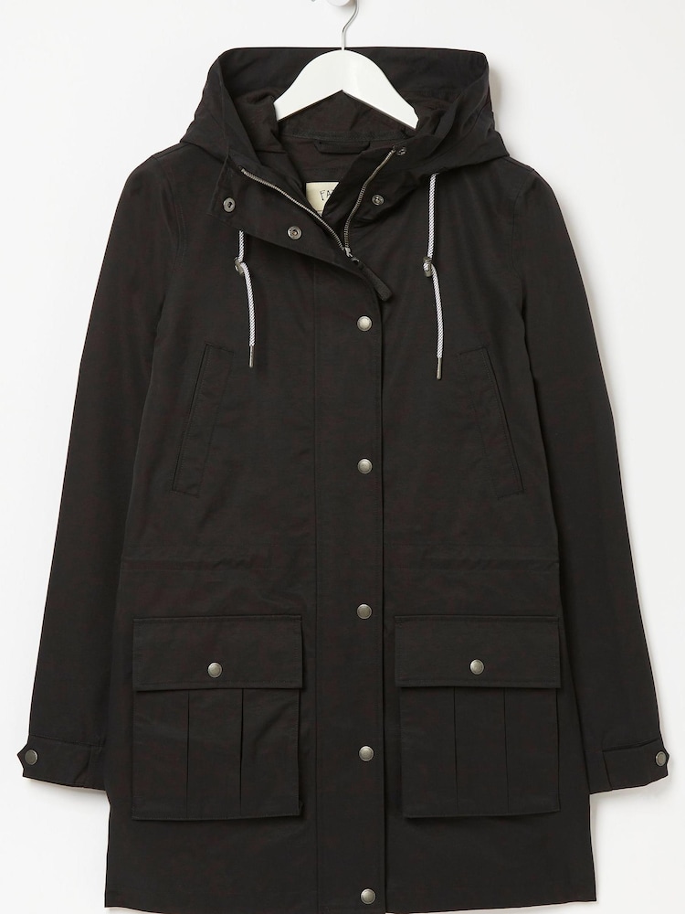 FatFace Black Taylor Coat - Image 4 of 4