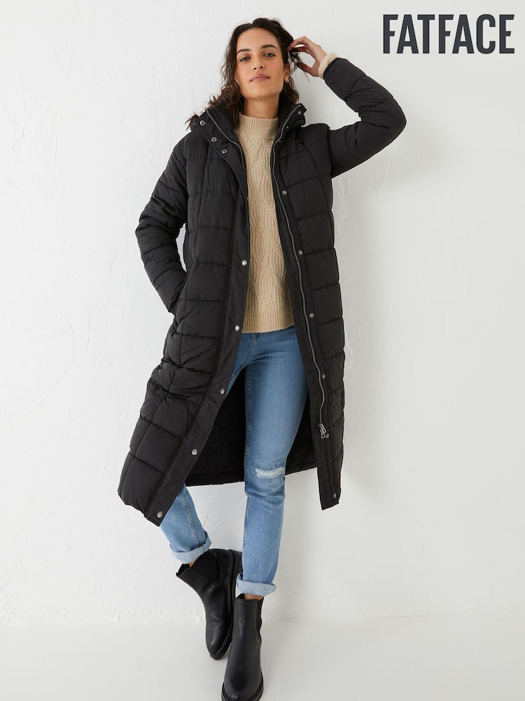 FatFace Black Harley Puffer Coat - Image 1 of 3 FatFace Black Harley Puffer Coat - Image 1 of 3