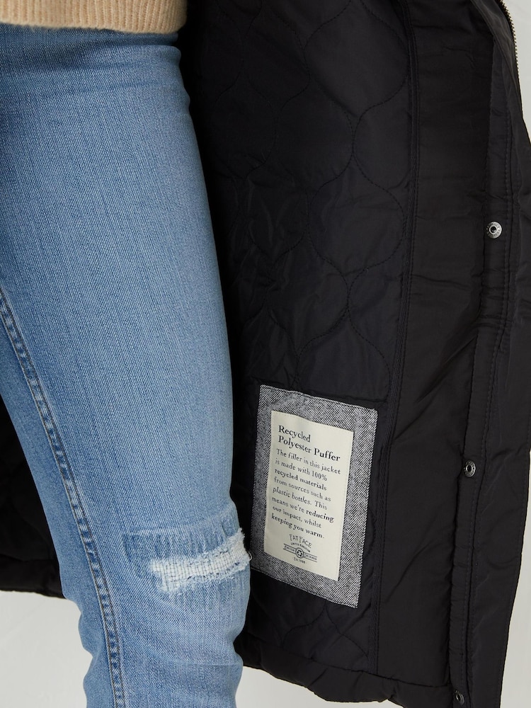 FatFace Black Harley Puffer Coat - Image 3 of 3 FatFace Black Harley Puffer Coat - Image 3 of 3