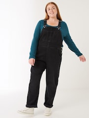 FatFace Lewes Black Dungarees - Image 1 of 4