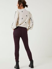 FatFace Purple Five Pocket Jeggings - Image 2 of 4