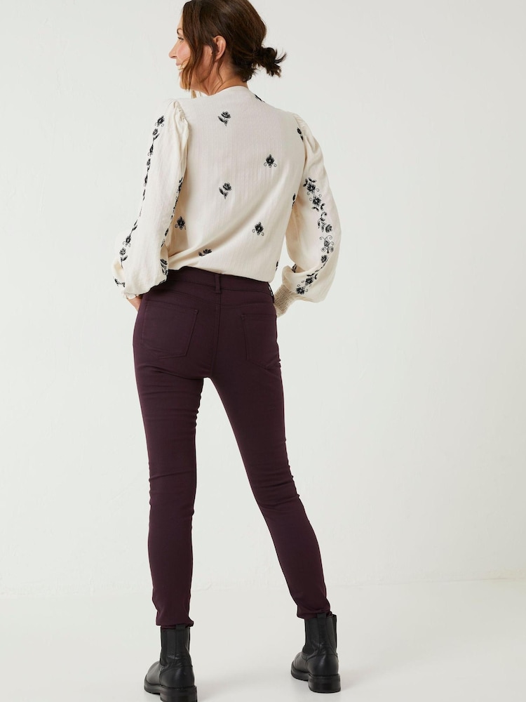 FatFace Purple Five Pocket Jeggings - Image 2 of 4