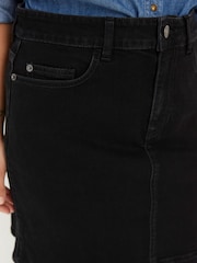 FatFace Hope Black Denim Skirt - Image 3 of 4
